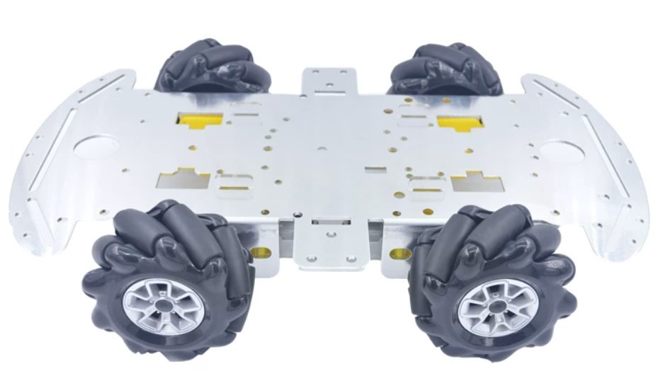 Алюминиевое шасси 4WD с колёсами Mecanum
