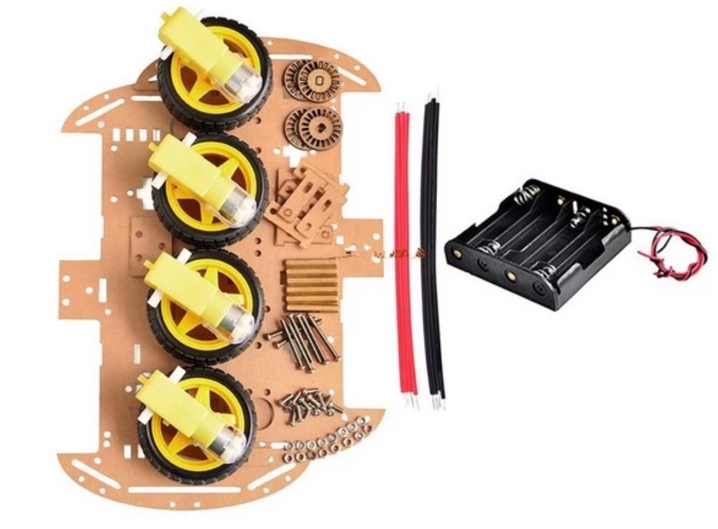 Акриловое шасси робота 4WD для Arduino